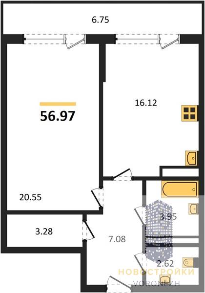 Квартира 1-комнатная квартира